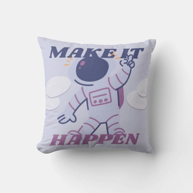 Make It Happen – Motivation & Success  Cushion (Front)
