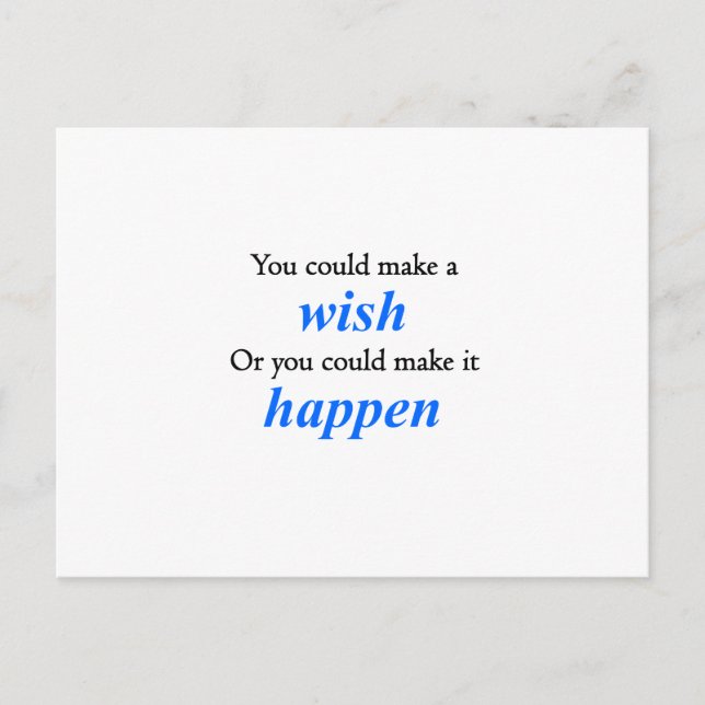 Make It Happen Postcard (Front)