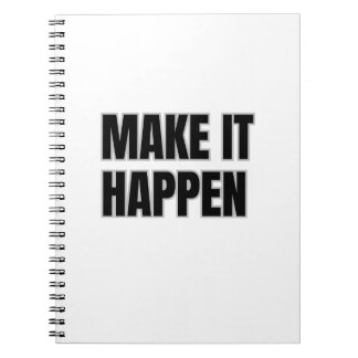 Make It Happen Spiral Photo Notebook