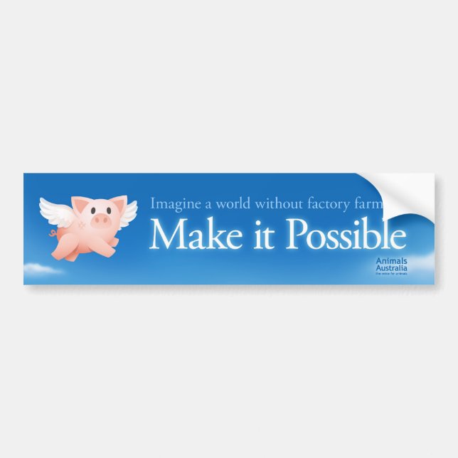 Make it Possible bumper sticker (Front)