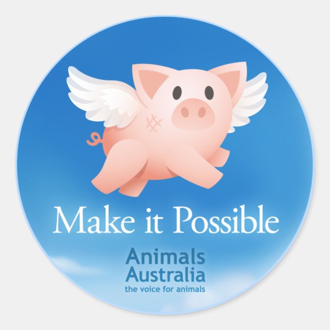 Make it Possible sticker small round (20 pk) (Front)