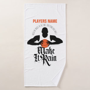 Make It Rain (Basketball) Bath Towel