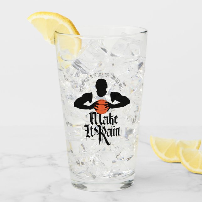 Make It Rain (Basketball) Glass (Front Ice)