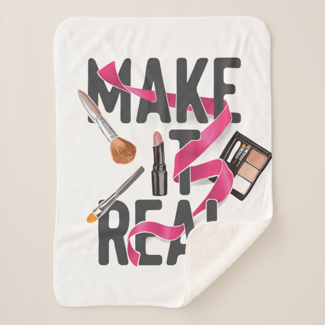 Make It Real Sherpa Blanket (Front)