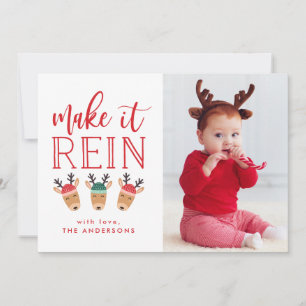 Make It Rein Holiday Photo Card