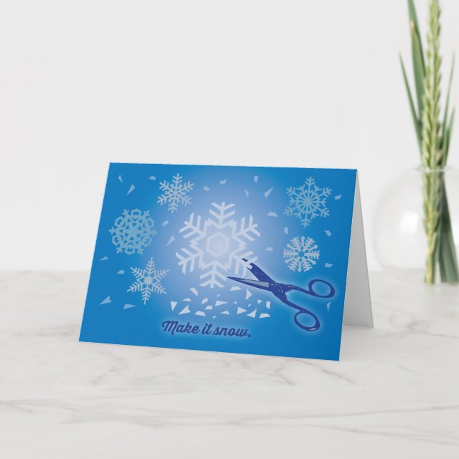 Make it Snow Holiday Card (Front)