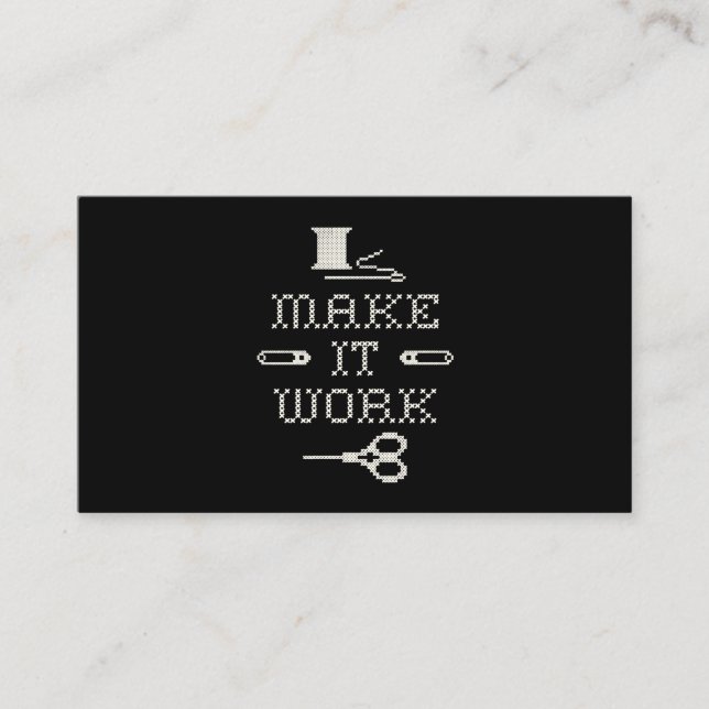 Make It Work Fashion Business Card (Front)