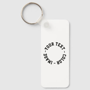 Make It Your Own Aluminium 1.25" x 3" Key Ring