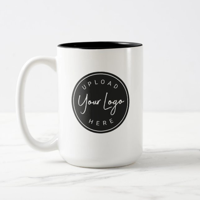 Make It Yours Custom Brand Logo (33-201) Two-Tone Coffee Mug (Left)