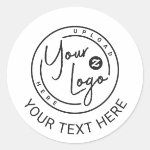 Make It Yours Custom Brand Logo Classic Round Sticker