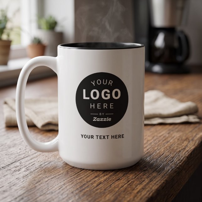 Make It Yours Custom Logo Two-Tone Coffee Mug (Creator Uploaded)