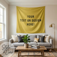 Make It Yours – Custom Metallic Gold Tapestry