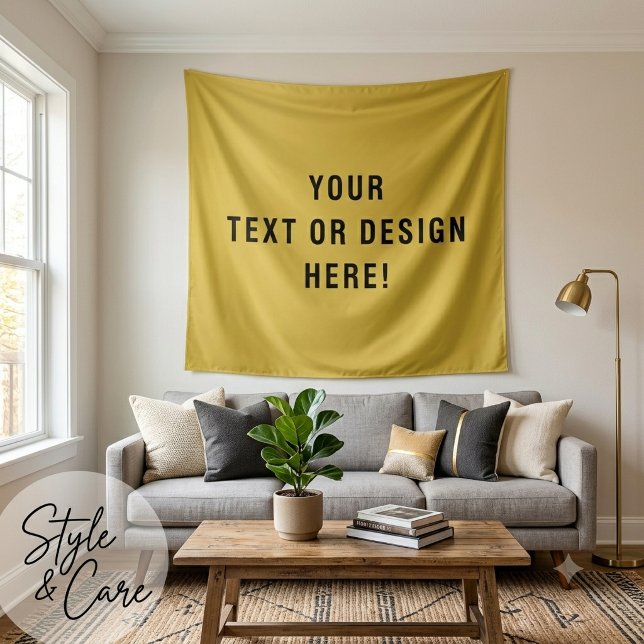 Make It Yours – Custom Metallic Gold Tapestry (Make It Yours – Custom Metallic Gold Tapestry)