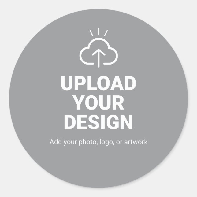 Make It Yours With Graphic Classic Round Sticker (Front)