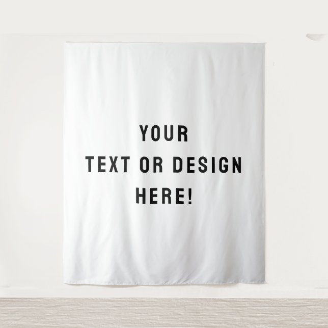 Make It Yours – XL Custom White Tapestry (Front)