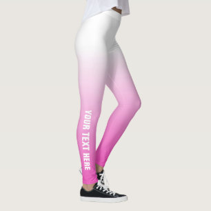 Make It Yourself Customisation Modern Elegant Pink Leggings