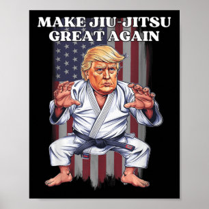 Make Jiu-jitsu Great Again Trump Republican Bjj Poster