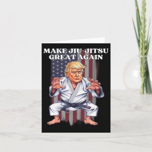 Make Jiu-jitsu Great Again Trump Republican Bjj Us Card