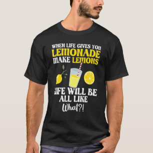 Make Lemon Lemonade Stand Boss Juice Ice Lemon Squ T-Shirt