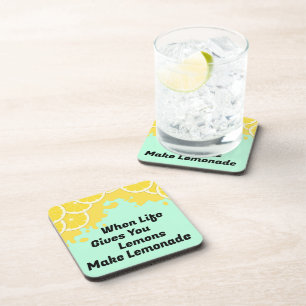 Make Lemonade Beverage Coaster