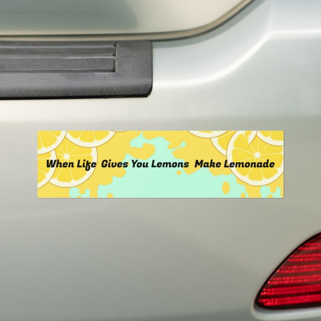 Make Lemonade Bumper Sticker (On Car)