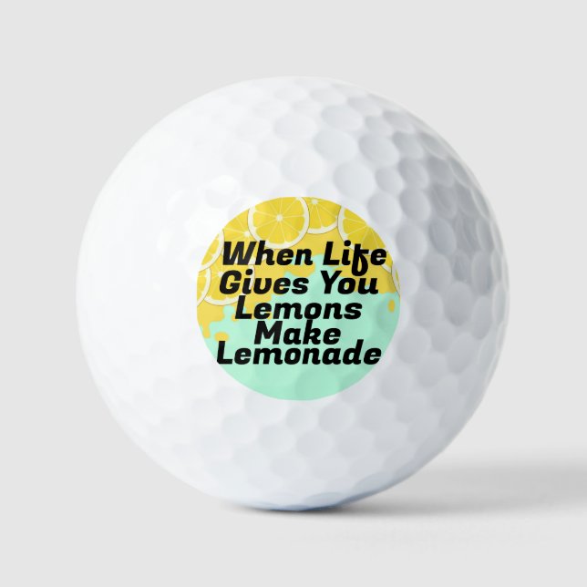 Make Lemonade Golf Ball (Front)