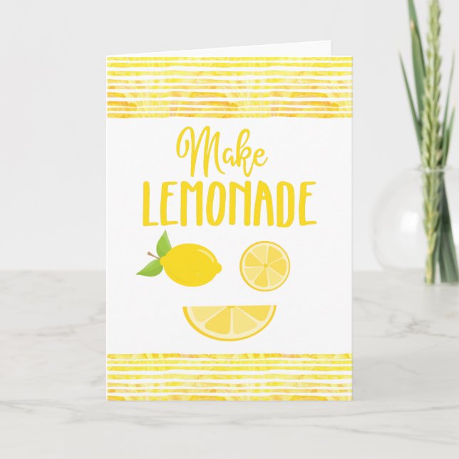 Make Lemonade Greeting Card (Front)