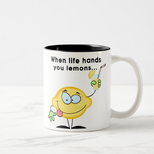 Make Lemonade Two-Tone Coffee Mug (Right)