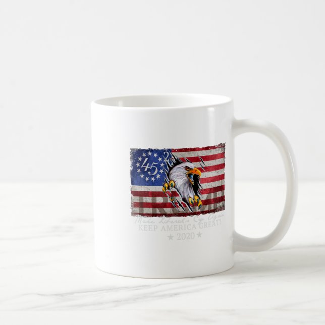 Make Liberals Cry Again T - Donald Trump Election  Coffee Mug (Right)