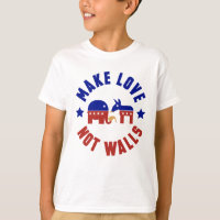 Make love, not walls trump funny one liner