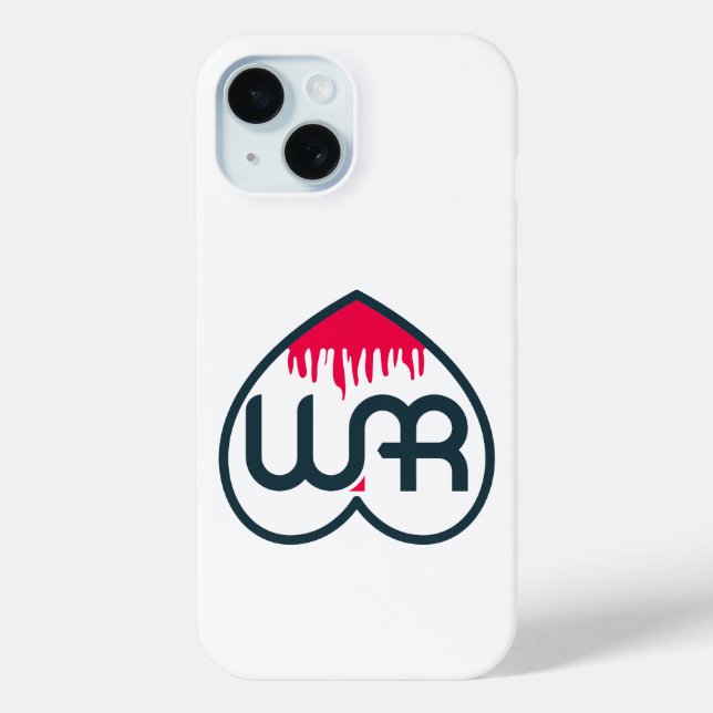 Make Love Not War Abstract Heart Graphic Case-Mate iPhone Case (Back)