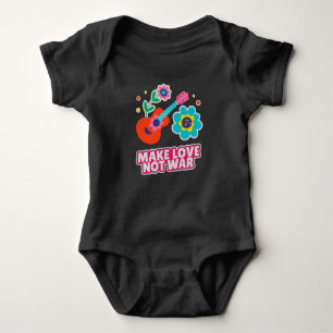 Make love not war baby bodysuit