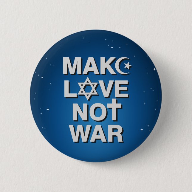 Make Love Not War button (Front)