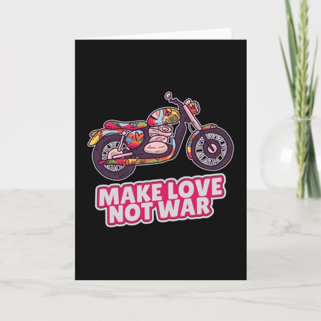 Make love not war card (Front)