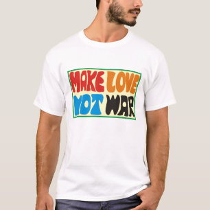 make love not war Hippie Spruch T-Shirt
