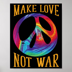 Make Love Not War - Peace Symbol Sign 