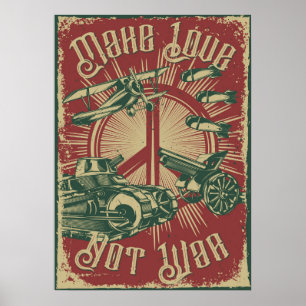 Make Love. Not War Poster