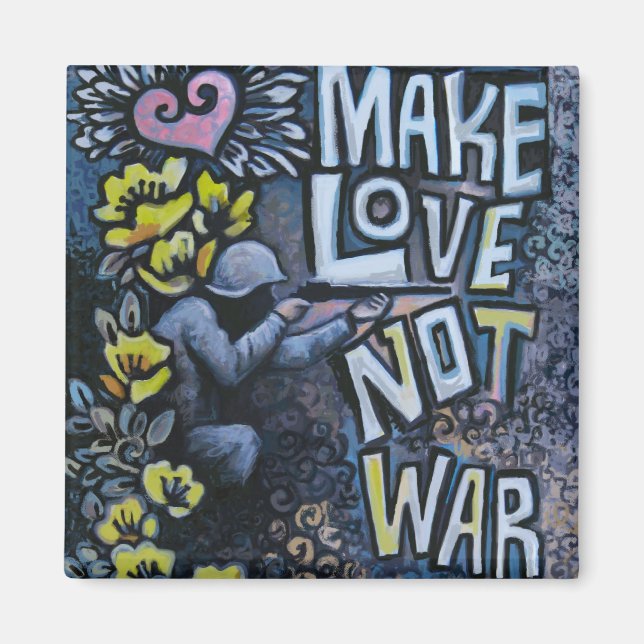 Make Love, Not War: Propaganda Magnet (Front)