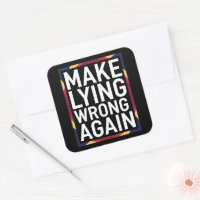 Make Lying Wrong Again Gift Resist Anti-Trump