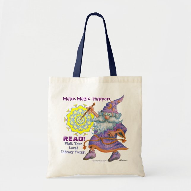 Make Magic Happen.  READ! Tote Bag (Front)
