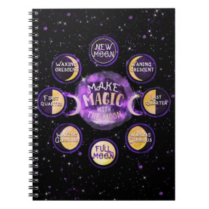 Make Magic With The Moon Lunar Cycles Phases Notebook