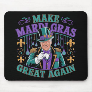 Make Mardi Gras Great Again Funny Parade Costume H Mouse Pad