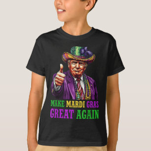 Make Mardi Gras Great Again Funny Trump Mardi Gras T-Shirt