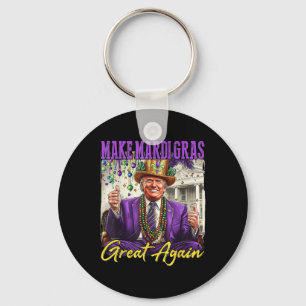 Make Mardi Gras Great Again Key Ring
