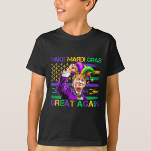 Make Mardi Gras Great Again Us Flag Trump Mardi Gr T-Shirt