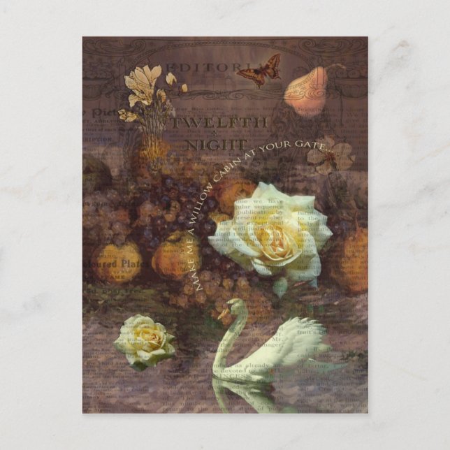 Make Me a Willow Cabin... Postcard (Front)