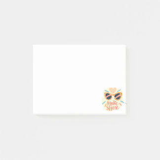 Make Me Shine Quote Cute Retro Sunglasses Post-it Notes