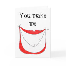 MAKE ME SMILE greeting card