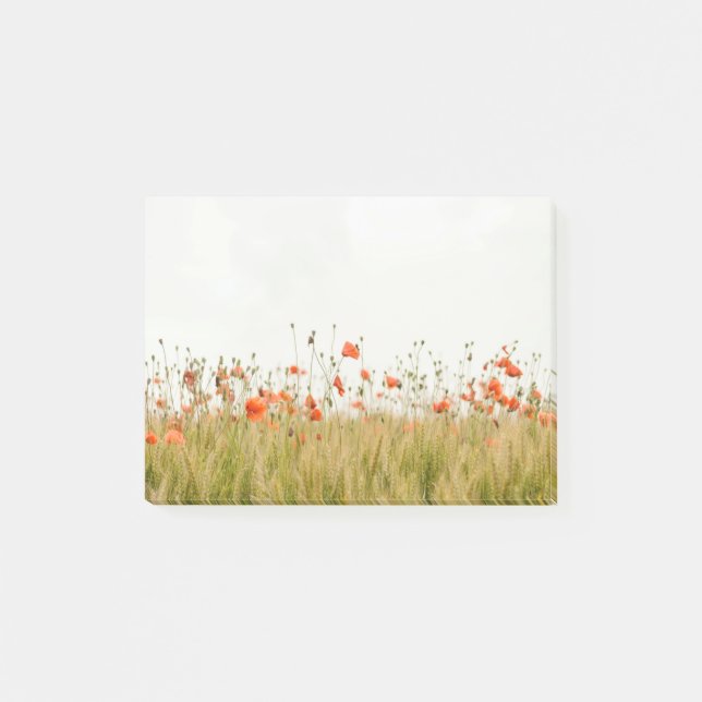 Make Me Strong, Poppy Post-it Notes (Front)