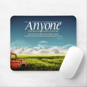 "Make mistakes" Inspirational Quote Mouse Pad